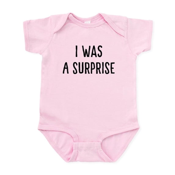CafePress - I Was A Surprise Infant Body Suit - Baby Light Bodysuit, Size Newborn - 24 Months