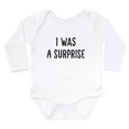 thumbnail image 1 of CafePress - I Was A Surprise Long Sleeve Infant Body Suit - Long Sleeve Cotton Baby Bodysuit, 1 of 4