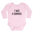 thumbnail image 1 of CafePress - I Was A Surprise Long Sleeve Infant Body Suit - Long Sleeve Cotton Baby Bodysuit, 1 of 4