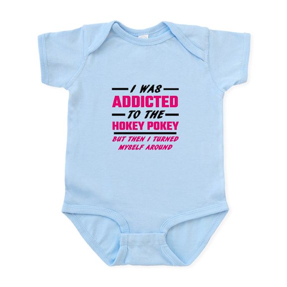CafePress - I Was Addicted To The Hokey Pokey Body Suit - Baby Light Bodysuit, Size Newborn - 24 Months