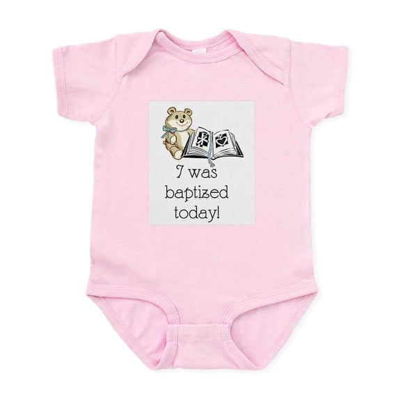 CafePress - I Was Baptized Today! (Boy) Infant Bodysuit - Baby Light Bodysuit, Size Newborn - 24 Months