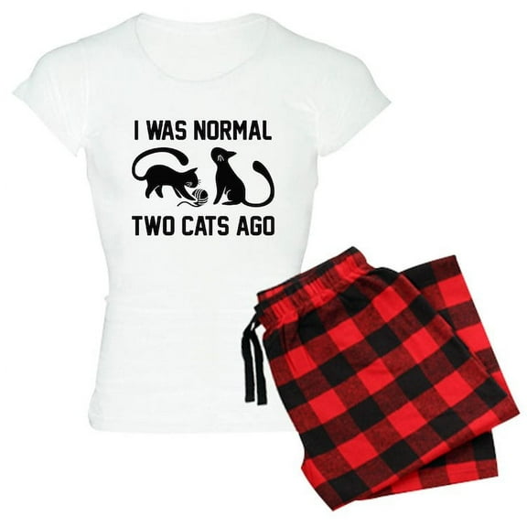 CafePress - I Was Normal Two Cats Ago - Women's Light Pajamas