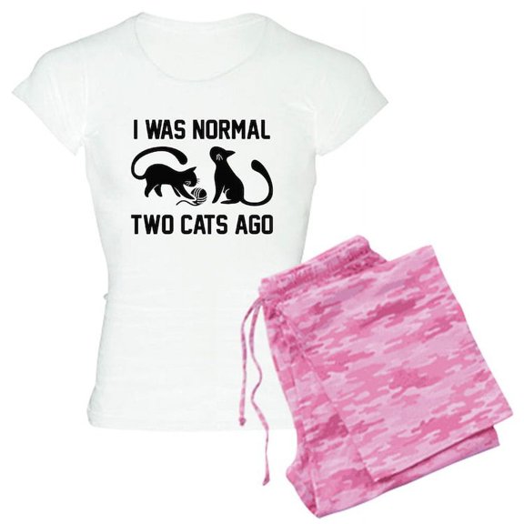 CafePress - I Was Normal Two Cats Ago - Women's Light Pajamas