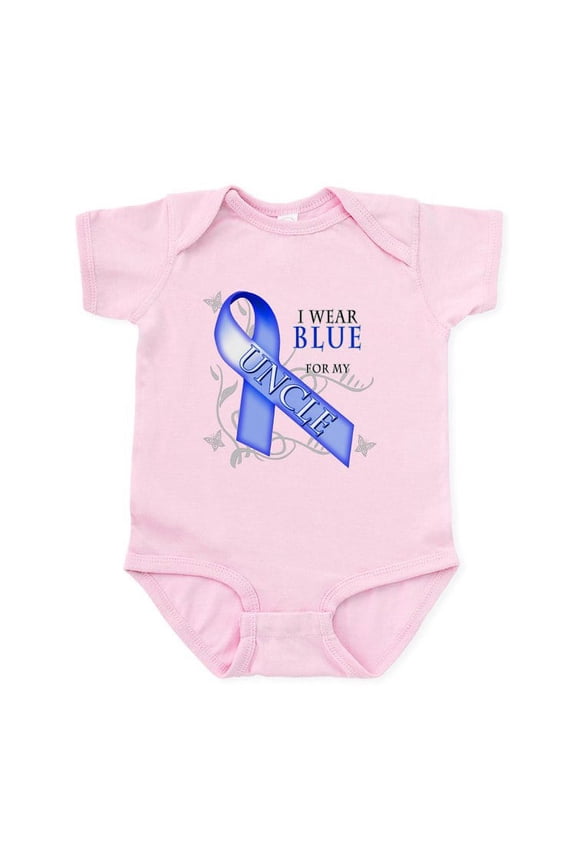 - I Wear Blue For My Uncle Infant Bodysuit - Baby Light Bodysuit, Size Newborn - 24 Months