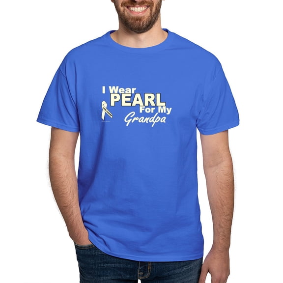 CafePress - I Wear Pearl 3 (Grandpa LC) Dark T Shirt - Men's Classic Graphic Cotton T-Shirt