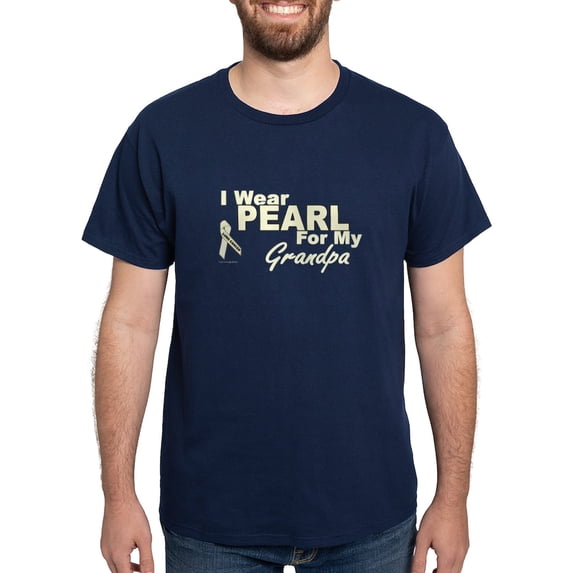 CafePress - I Wear Pearl 3 (Grandpa LC) Dark T Shirt - Men's Classic Graphic Cotton T-Shirt