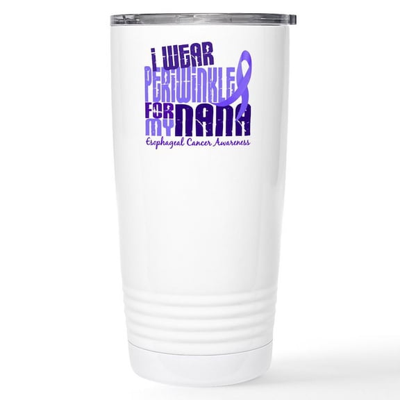 CafePress - I Wear Periwinkle 6.4 Esophageal Cancer Stainless - Insulated Stainless Steel Travel Tumbler 20 oz.