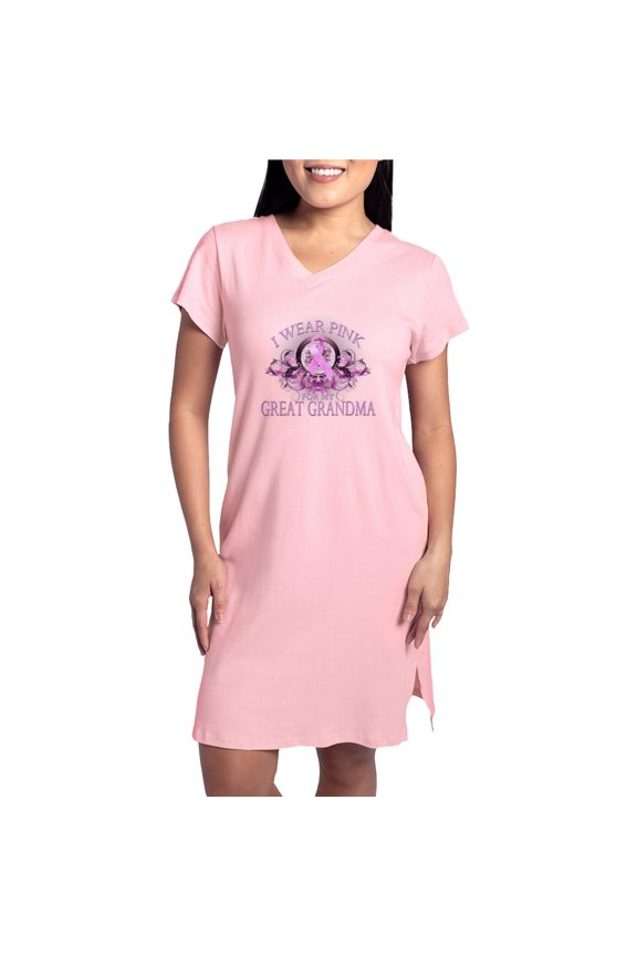 - I Wear Pink For My Great Grandm - Women's Nightshirt