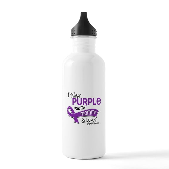 CafePress - I Wear Purple 42 Lupus Stainless Water Bottle 1 - Stainless Steel Water Bottle, Sports Bottle, 1.0L