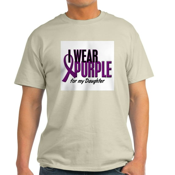 CafePress - I Wear Purple For My Daughter 10 Light T Shirt - Men's Classic Graphic T-Shirt