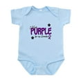 thumbnail image 1 of CafePress - I Wear Purple For My Grandpa 14 Infant Bodysuit - Baby Light Bodysuit, Size Newborn - 24 Months, 1 of 4