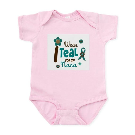 CafePress - I Wear Teal For My Nana 12 Infant Bodysuit - Baby Light Bodysuit, Size Newborn - 24 Months