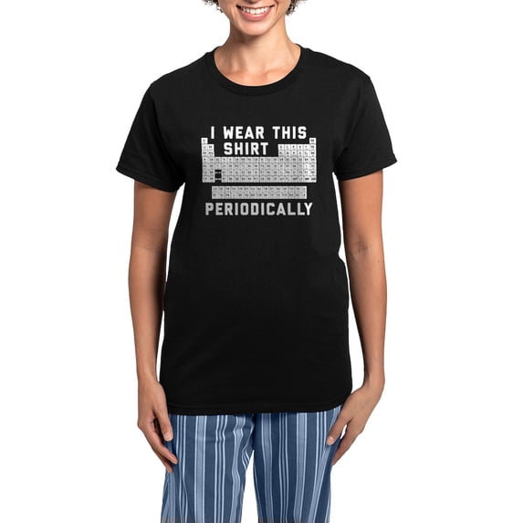 CafePress - I Wear This Shirt Periodical Women's Dark Pajamas - Women's Short Sleeve Print T-Shirt and Pants Dark Cotton Pajama Set