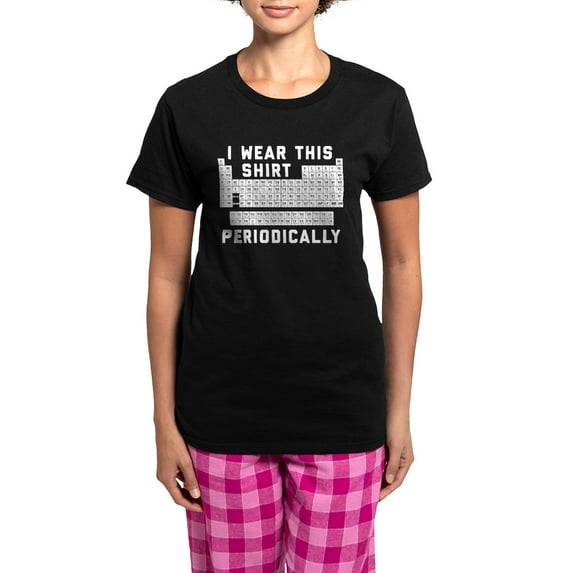 CafePress - I Wear This Shirt Periodical Women's Dark Pajamas - Women's Short Sleeve Print T-Shirt and Pants Dark Cotton Pajama Set