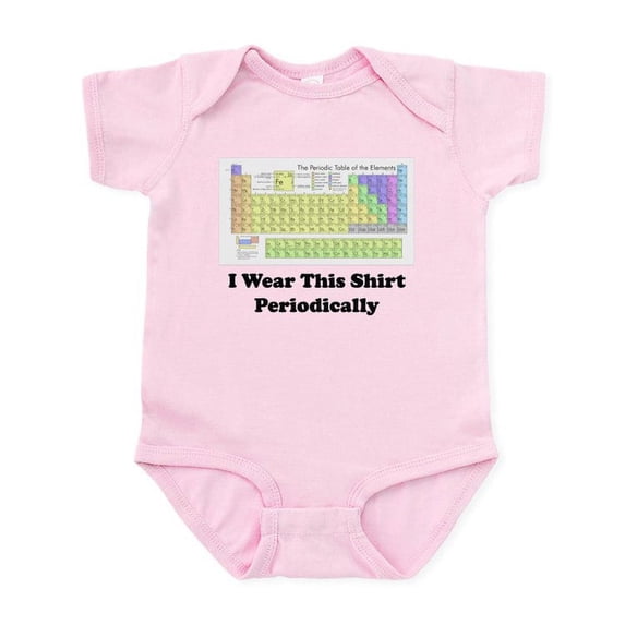 CafePress - I Wear This Shirt Periodically Body Suit - Baby Light Bodysuit, Size Newborn - 24 Months
