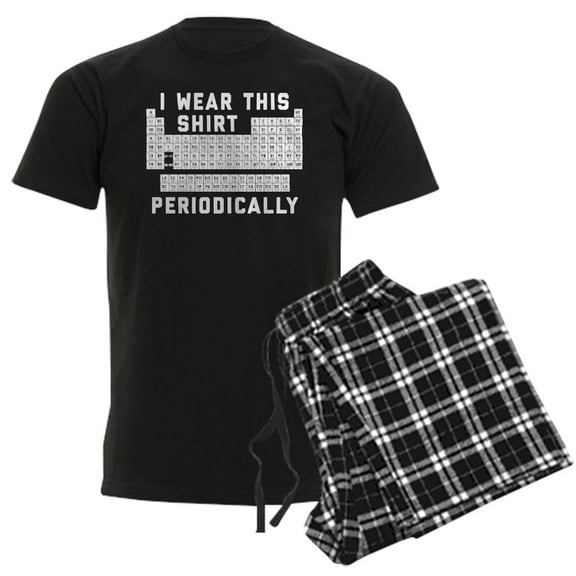 CafePress - I Wear This Shirt Periodically Men's Dark Pajamas - Men's Dark Loose Fit Cotton Pajama Set