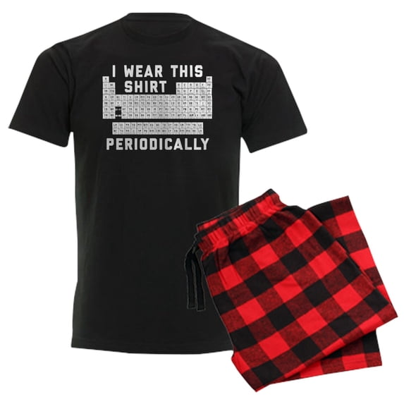 CafePress - I Wear This Shirt Periodically Men's Dark Pajamas - Men's Dark Loose Fit Cotton Pajama Set