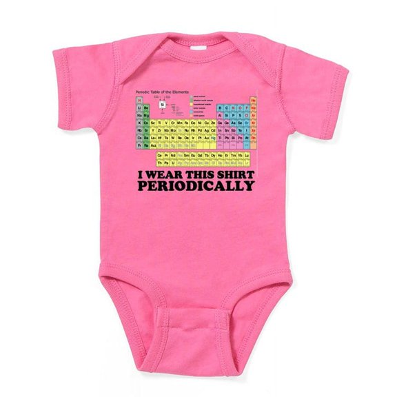CafePress - I Wear This Shirt Periodically Periodic Table Infa - Cute Infant Bodysuit Baby Romper - Size Newborn - 24 Months