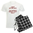 thumbnail image 1 of CafePress - I Went Outside Once Men's Light Pajamas - Men's Light Loose Fit Cotton Pajama Set, 1 of 7