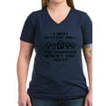 thumbnail image 1 of CafePress - I Went Outside Once T Shirt - Women's V-Neck Dark T-Shirt, 1 of 1