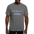 thumbnail image 1 of CafePress - I Went Outside Once. The Graphics Werent Great T S - Mens Comfort Colors Shirt, 1 of 5