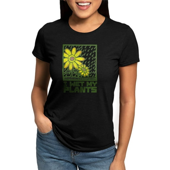 CafePress - I Wet My Plants Women's Deluxe T Shirt - Womens Tri-blend T-Shirt