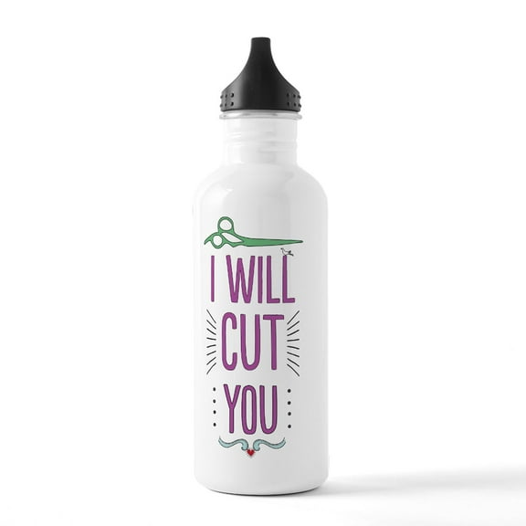 CafePress - I Will Cut You Stainless Water Bottle 1 - Stainless Steel Water Bottle, Sports Bottle, 1.0L