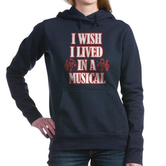 CafePress - I Wish I Lived In A Musi - Pullover Hoodie, Classic & Comfortable Hooded Sweatshirt