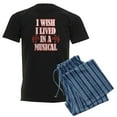 thumbnail image 1 of CafePress - I Wish I Lived In A Musical Men's Dark Pajamas - Men's Dark Loose Fit Cotton Pajama Set, 1 of 7