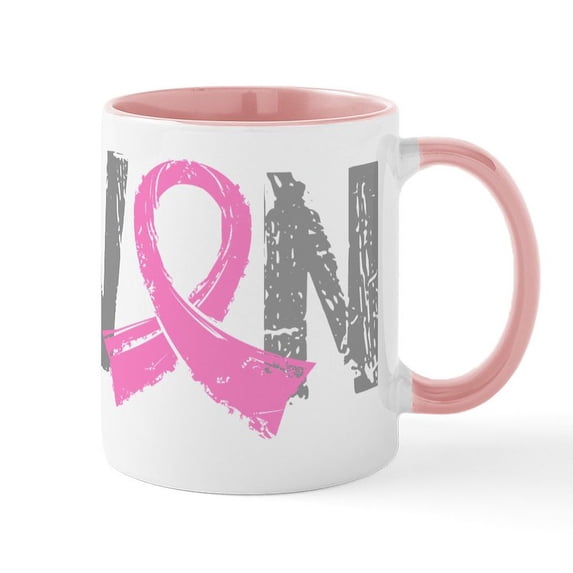 CafePress - I Won Breast Cancer... Mug - 11 oz Ceramic Mug - Novelty Coffee Tea Cup