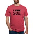 thumbnail image 1 of CafePress - I Work Numbers Not Miracles Accountant Men's Delux - Mens Tri-blend T-Shirt, 1 of 4