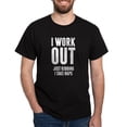 thumbnail image 1 of CafePress - I Work Out Just Kidding I Take Naps T Shirt - Men's Classic Graphic Cotton T-Shirt, 1 of 4