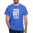 thumbnail image 1 of CafePress - I Work Out Just Kidding I Take Naps T Shirt - Men's Classic Graphic Cotton T-Shirt, 1 of 4