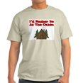 thumbnail image 1 of CafePress - I'd Rather Be At The Cabin Light T Shirt - Men's Classic Graphic T-Shirt, 1 of 4
