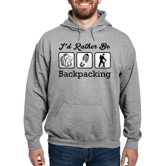 CafePress - I'd Rather Be Backpacking Hooded Sweatshirt - Pullover Hoodie, Hooded Sweatshirt