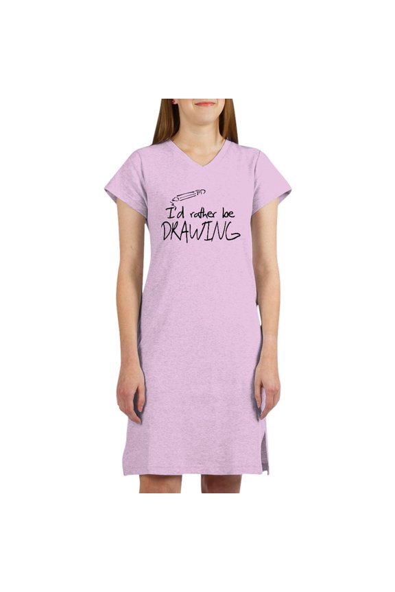 - I'd Rather Be Drawing - Women's Nightshirt