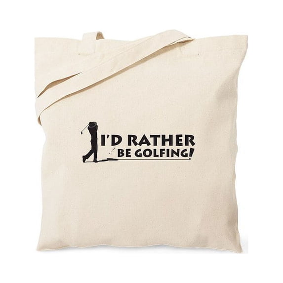 CafePress - I'd Rather Be Golfing! Tote Bag - Unisex Canvas Tote Bag, Beige, 1-Piece