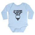 thumbnail image 1 of CafePress - I'd Rather Be Hunting With My Uncle Body Suit - Long Sleeve Cotton Baby Bodysuit, 1 of 4