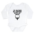 thumbnail image 1 of CafePress - I'd Rather Be Hunting With My Uncle Body Suit - Long Sleeve Cotton Baby Bodysuit, 1 of 4