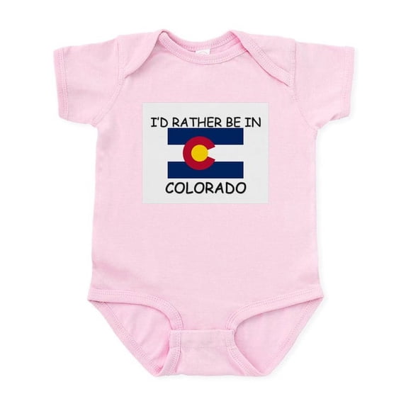 CafePress - I'd Rather Be In Colorado Infant Bodysuit - Baby Light Bodysuit, Size Newborn - 24 Months