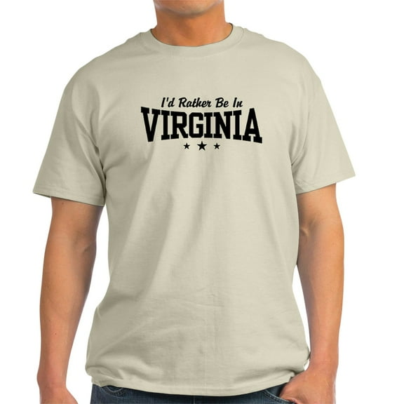 CafePress - I'd Rather Be In Virginia Light T Shirt - Men's Classic Graphic T-Shirt