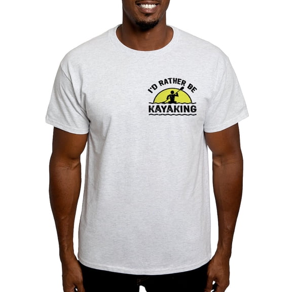 CafePress - I'd Rather Be Kayaking Light T Shirt - Men's Classic Graphic T-Shirt