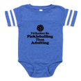 thumbnail image 1 of CafePress - I'd Rather Be Pickleballing - Cute Infant Baby Football Bodysuit, 1 of 3