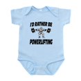 thumbnail image 1 of CafePress - I'd Rather Be Powerlifting Weightlifting Infant Bo - Baby Light Bodysuit, Size Newborn - 24 Months, 1 of 4