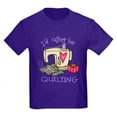 thumbnail image 1 of CafePress - I'd Rather Be Quilting Kids Dark T Shirt - Dark T-Shirt Kids XS-XL, 1 of 4