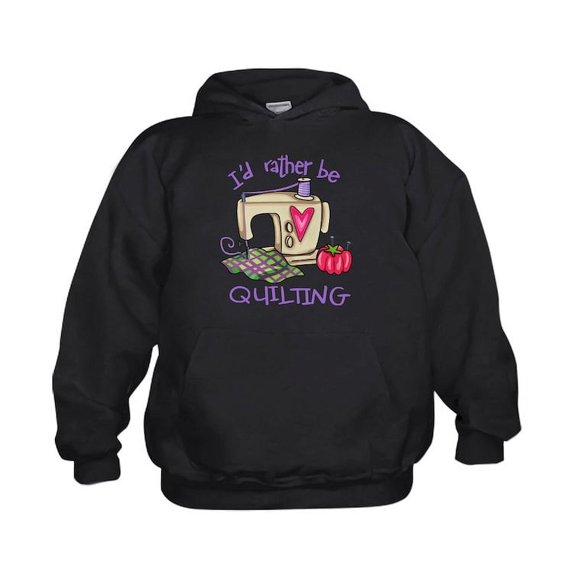 CafePress - I'd Rather Be Quilting - Kids Hooded Sweatshirt, Classic Hoodie