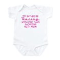 thumbnail image 1 of CafePress - I'd Rather Be Racing With Dad Infant Bodysuit - Baby Light Bodysuit, Size Newborn - 24 Months, 1 of 4