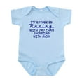 thumbnail image 1 of CafePress - I'd Rather Be Racing With Dad Infant Bodysuit - Baby Light Bodysuit, Size Newborn - 24 Months, 1 of 4