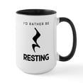 thumbnail image 1 of CafePress - I'd Rather Be Resting - 15 oz Ceramic Large White Novelty Mug, 1 of 4