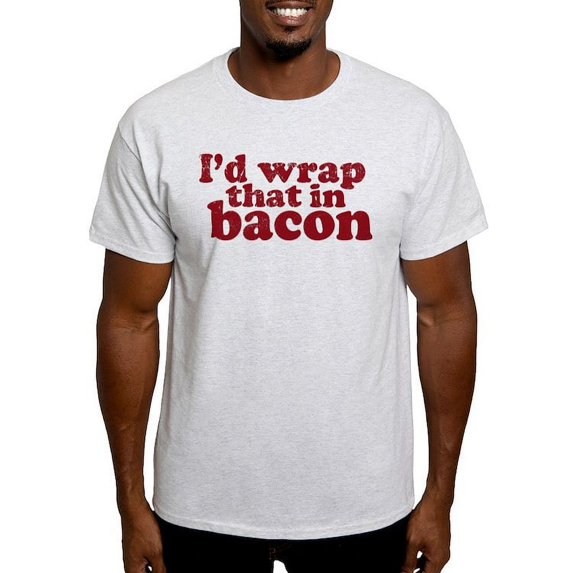 CafePress - I'd Wrap That In Bacon T Shirt - Men's Classic Graphic T-Shirt